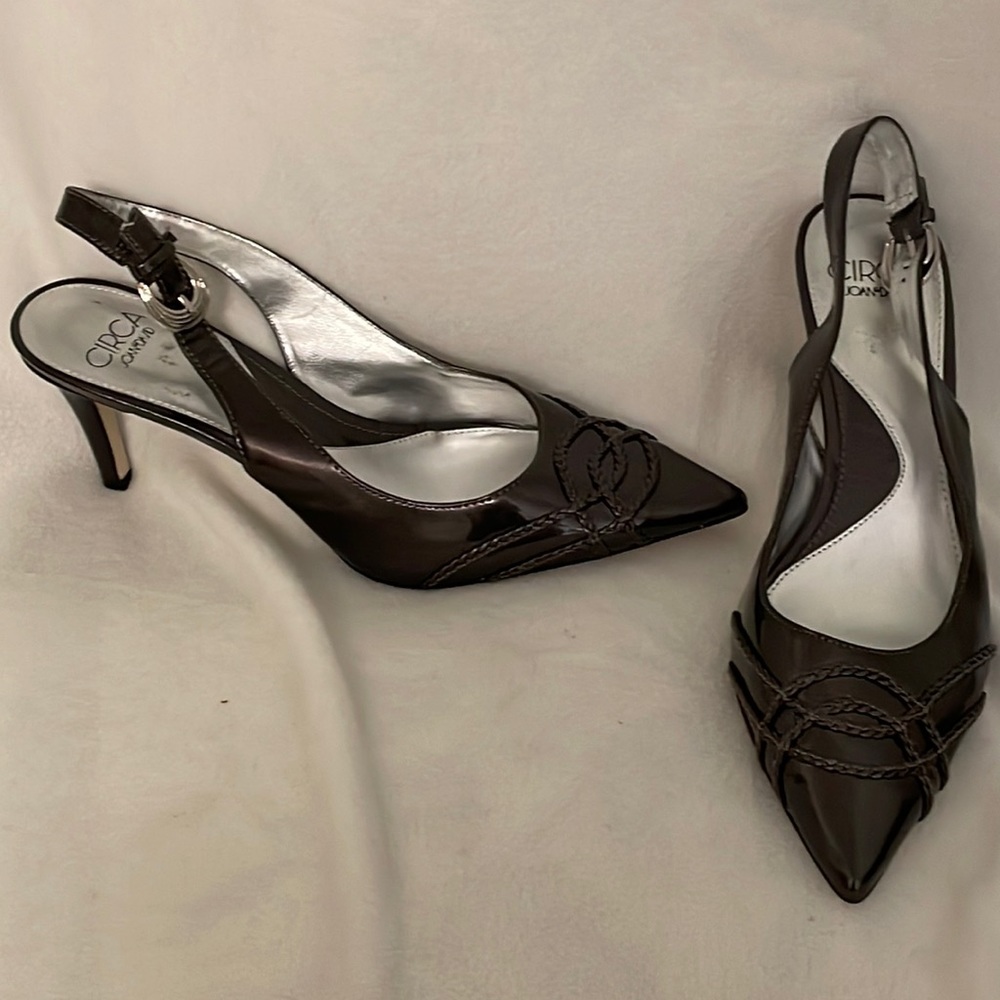 High heeled sling back